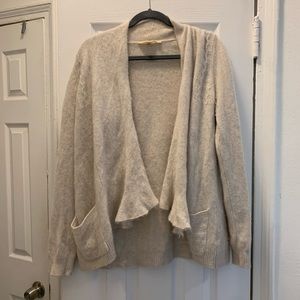 Anthropologie HWR 100% Cashmere Open Front Sweater Size Large (shrunk to S/M)